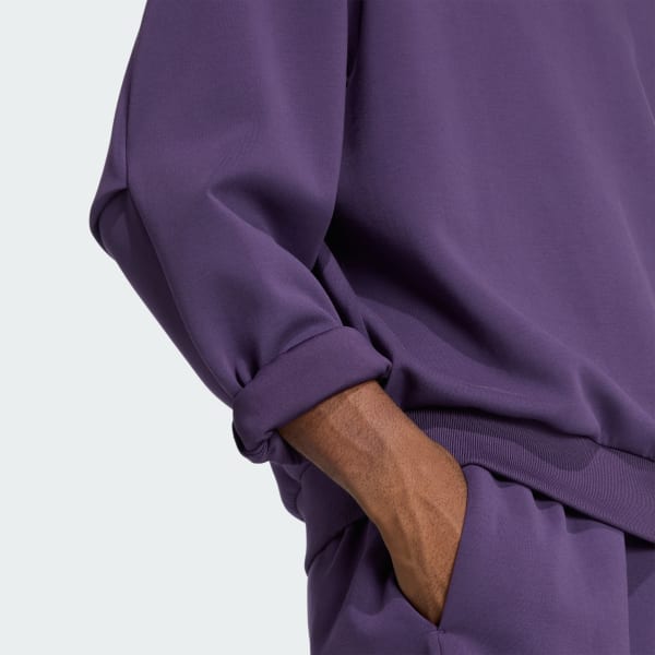 adidas SOFT LUX SWEATSHIRT - Purple | Free Shipping with adiClub