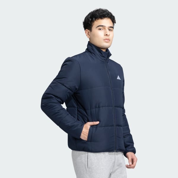 Blue Basic Puffer Jacket