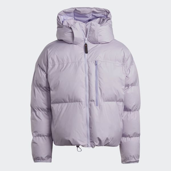 Lila adidas by Stella McCartney Short Padded Winter Jacket