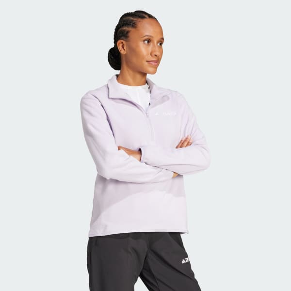 Purple Multi Essentials 1/2 Zip Fleece Jacket