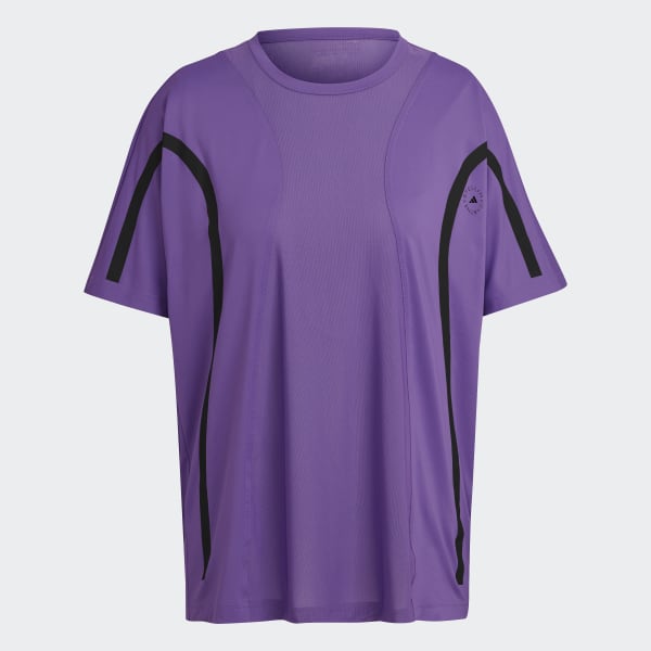 Roxo T-shirt Larga para Running TruePace adidas by Stella McCartney IE185