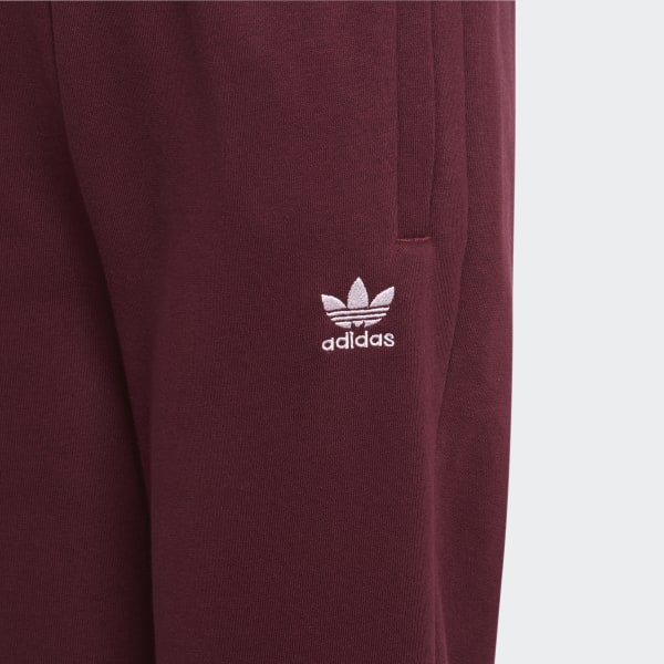 สีแดงเบอร์กันดี กางเกงขายาว Adicolor