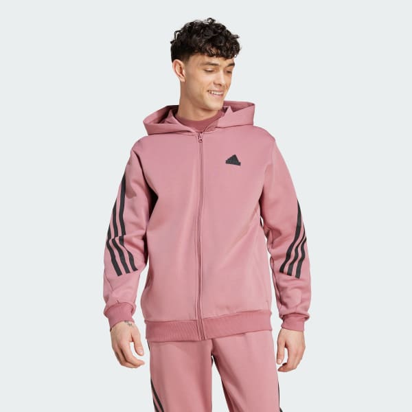 Pink Future Icons 3-Stripes Full Zip Hoodie