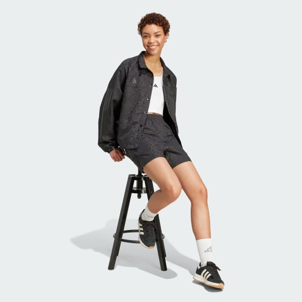 Schwarz Tiro x Common Goal gewebte Shorts