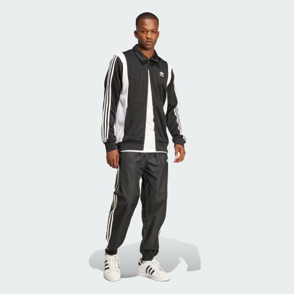 Preto Jaqueta Adicolor Panel