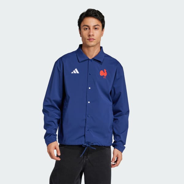 modrá France Rugby Heritage Jacket