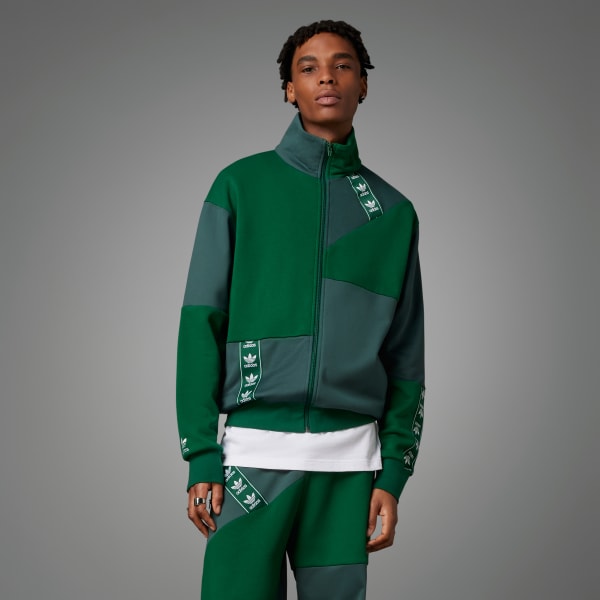 adidas ADC Patchwork FB Track Top - Green | Free Shipping with adiClub ...
