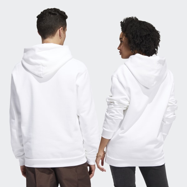 White Heavyweight Shmoofoil Hoodie (Gender Neutral) IE279