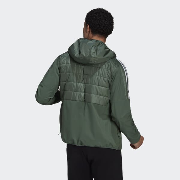 Zielony Essentials Insulated Hooded Hybrid Jacket