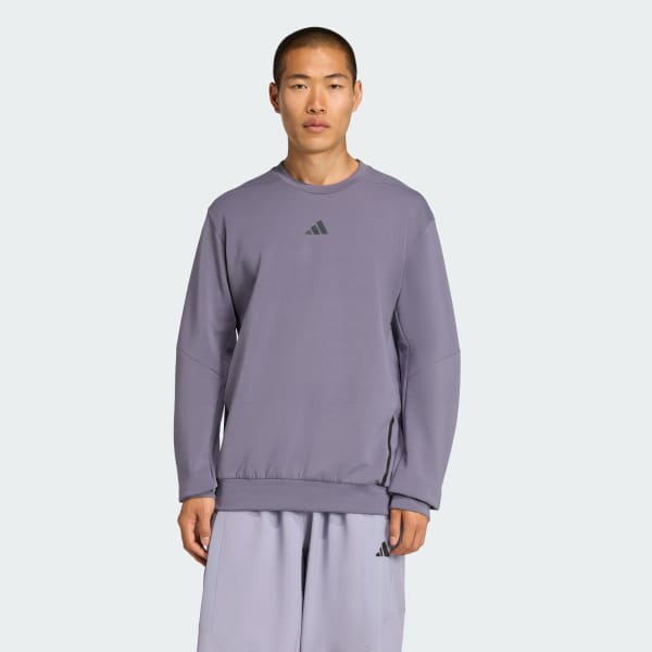 Purple Designed for Training Crew Sweatshirt