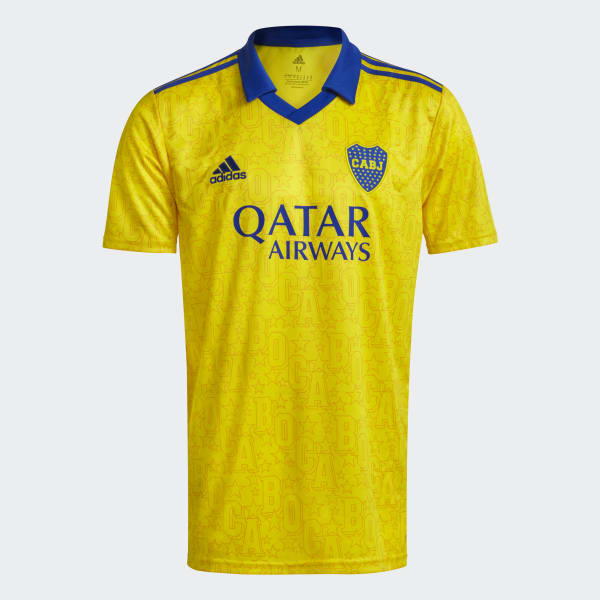 Amarillo Tercera Camiseta Boca Juniors 22/23 WW110