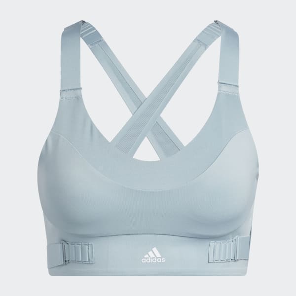 adidas Women's FastImpact Luxe Run High-Support Bra Vapour Grey