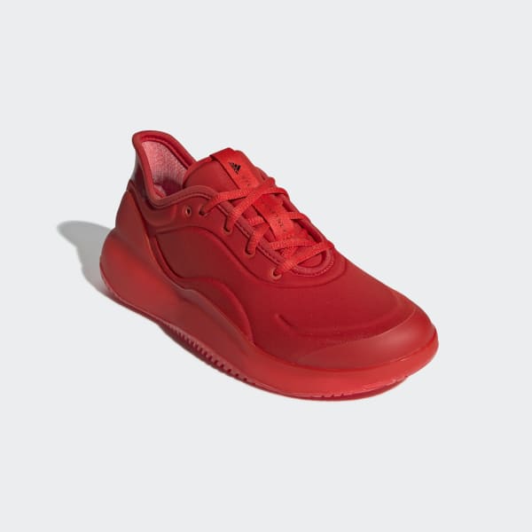adidas red sports shoes