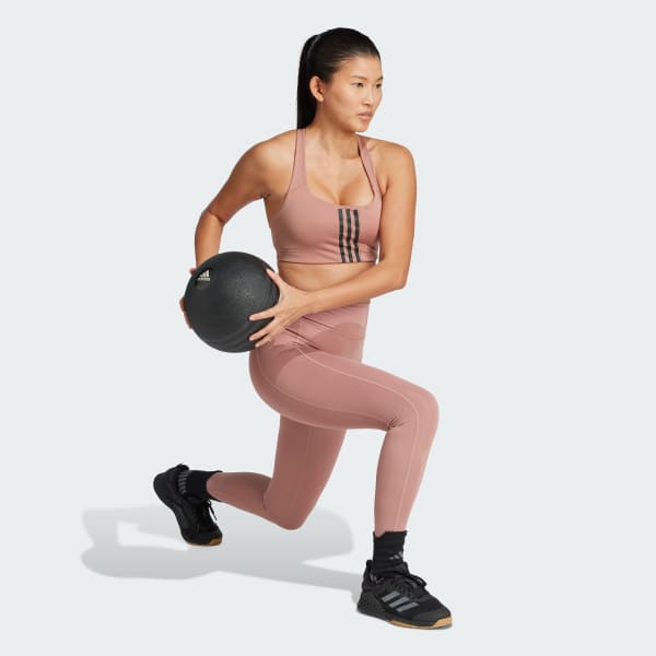 Merah-muda Legging Optime Full-Length