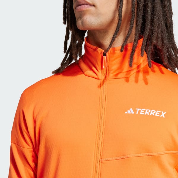 adidas Terrex Xperior Climawarm Light Fleece Jacket - Orange