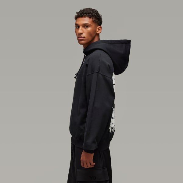 Black Y-3 Graphic Hoodie
