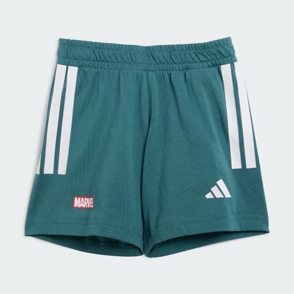 สีขาว ชุดเสื้อยืดและกางเกงสำหรับเด็ก Marvel Spider-Man