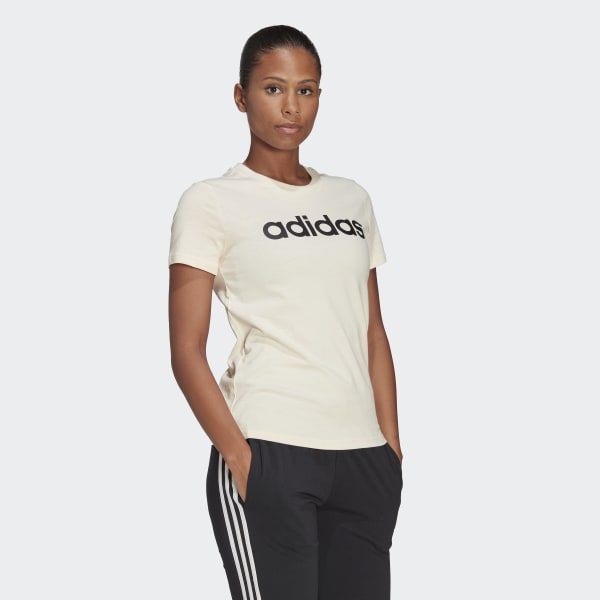 Beige LOUNGEWEAR Essentials Slim Logo Tee 28869