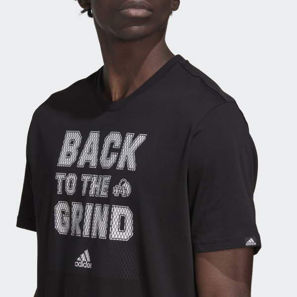 Preto Camiseta Estampada Treino Força AEROREADY RG784