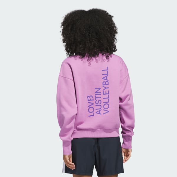adidas LOVB Austin Sweatshirt - Purple | Free Shipping with adiClub