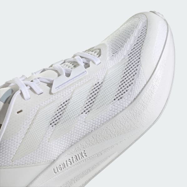 White and discount silver adidas shoes