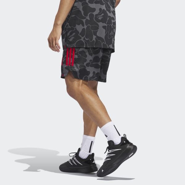 adidas BAPE x Dame 9 Shorts Grey adidas Thailand