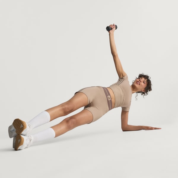 Brun Hyperglam Rib Baby T-skjorte