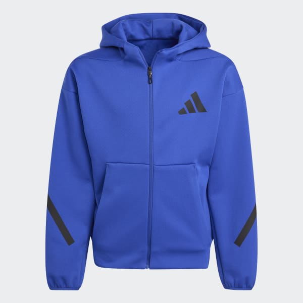 adidas Z.N.E. Full-Zip Hooded Track Jacket - Purple | Free