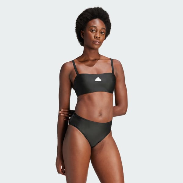 adidas Iconisea Versatile Bandeau Bikini Top Black adidas UK