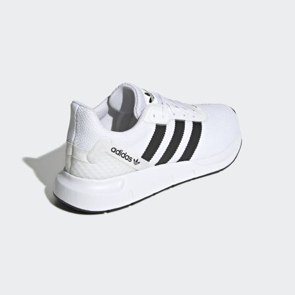 adidas black & white swift run rf trainers