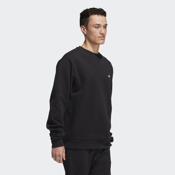 Μαύρο Heavyweight Shmoofoil Crewneck Sweater (Gender Neutral) W7425