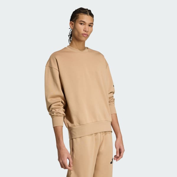 Braun Essentials Loose Fit 3-Streifen Logo Sweatshirt