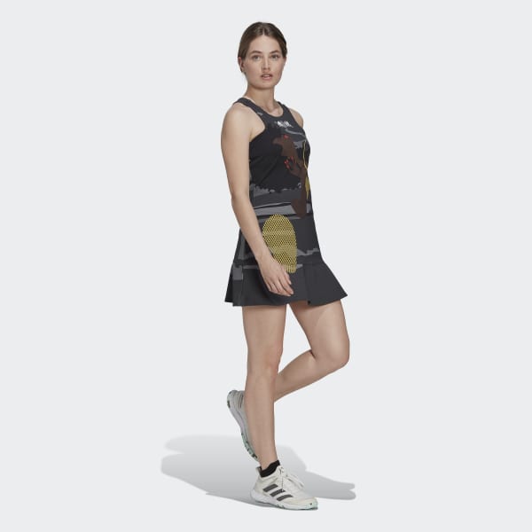 Grau Tennis New York Y-Kleid