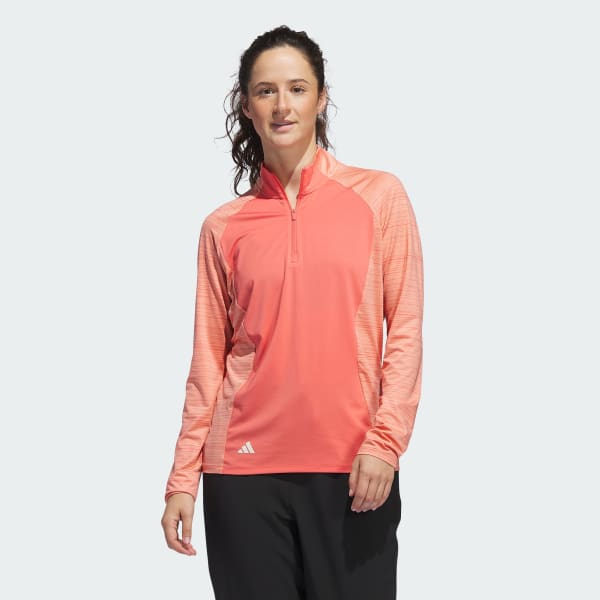 Red Ultimate365 Quarter-Zip Mock
