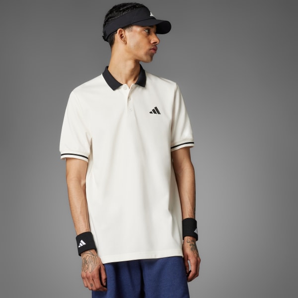 Branco Camisa Polo adidas Heritage Tennis