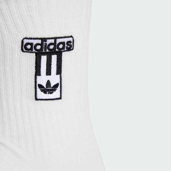 adidas Adibreak Crew Socks 2 Pairs - White | Free Shipping