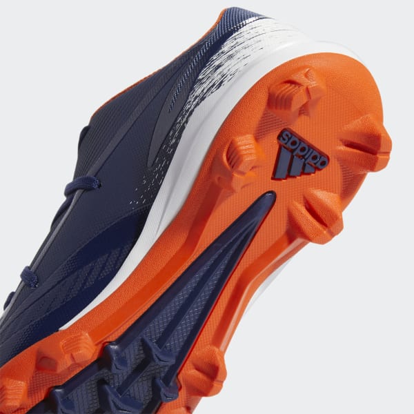 adidas Afterburner 8 Mid Cleats Blue kids baseball adidas US