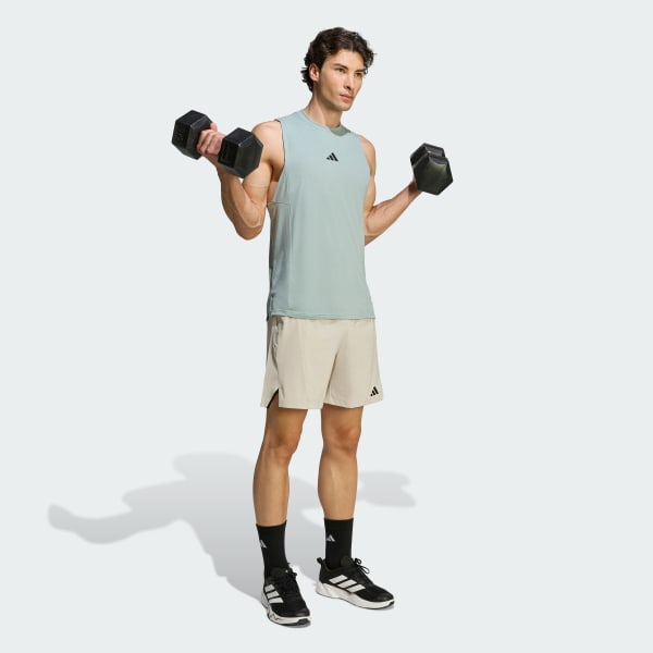 Verde Playera sin Mangas de Entrenamiento Designed for Training