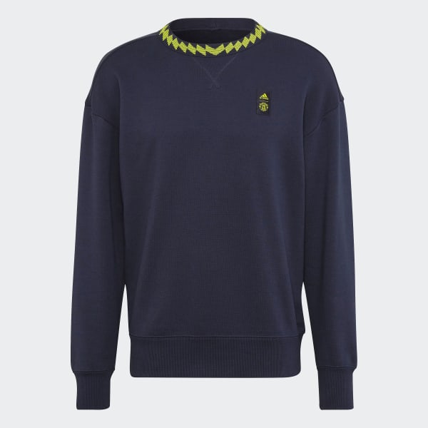 Blu Felpa Lifestyler Crew Manchester United FC ZL465