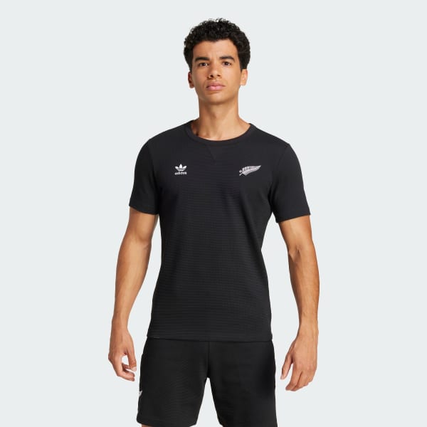 Black All Blacks Essentials Waffle Tee