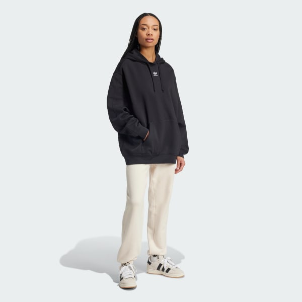 zwart Essentials Oversized Fleece Hoodie