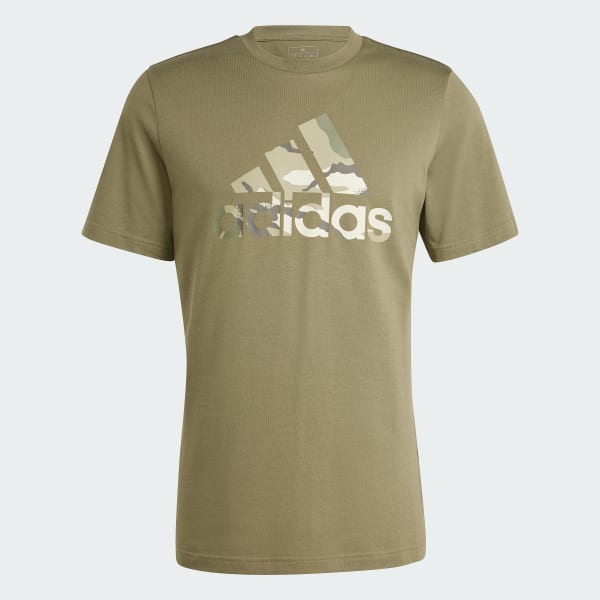 Green Camo Badge of Sport Graphic Tee