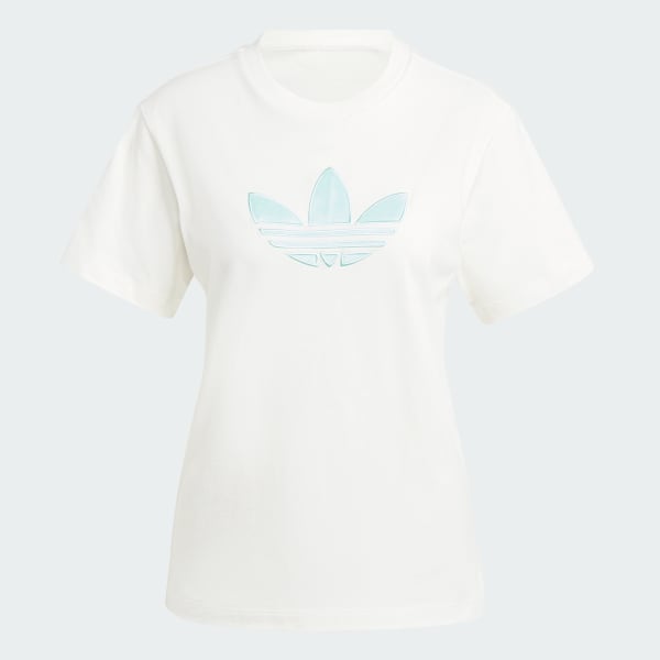 White Monogram Trefoil Tee