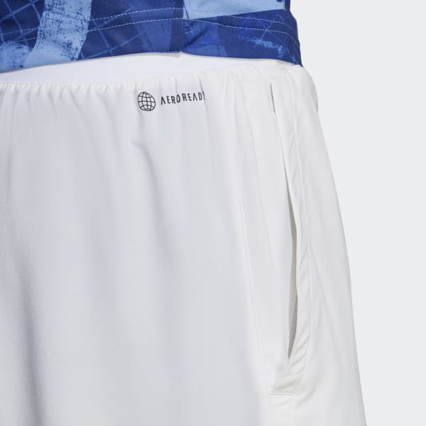 White Club Tennis Stretch Woven Shorts