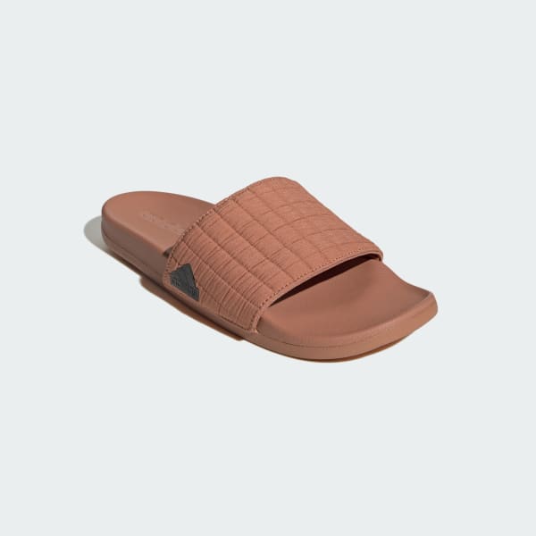 Brown Adilette Comfort Slides