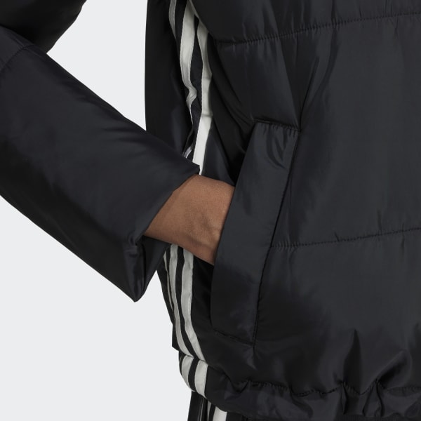 Schwarz Short Puffer Jacke ZG542