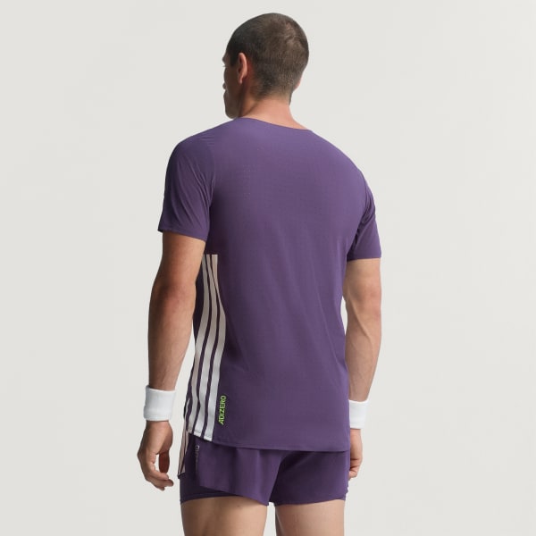 Roxo T-shirt de Running Adizero