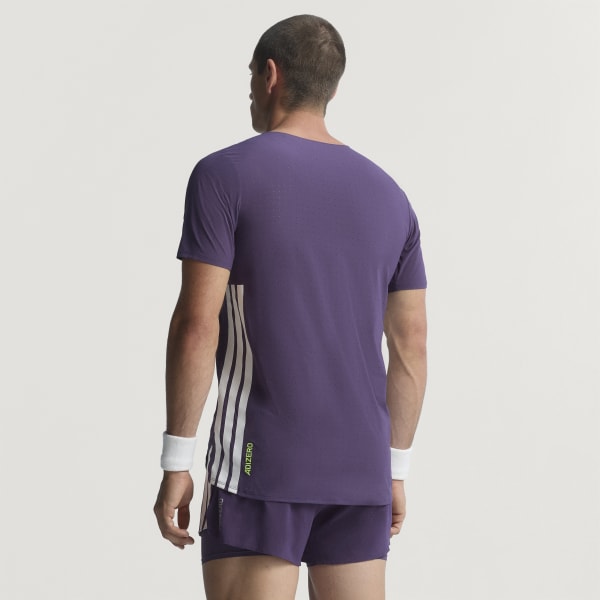 adidas Adizero Running Tee - Purple | Free Shipping with adiClub