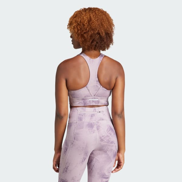 Violet Brassière Run Pocket AOP Bra Iteration Maintien moyen
