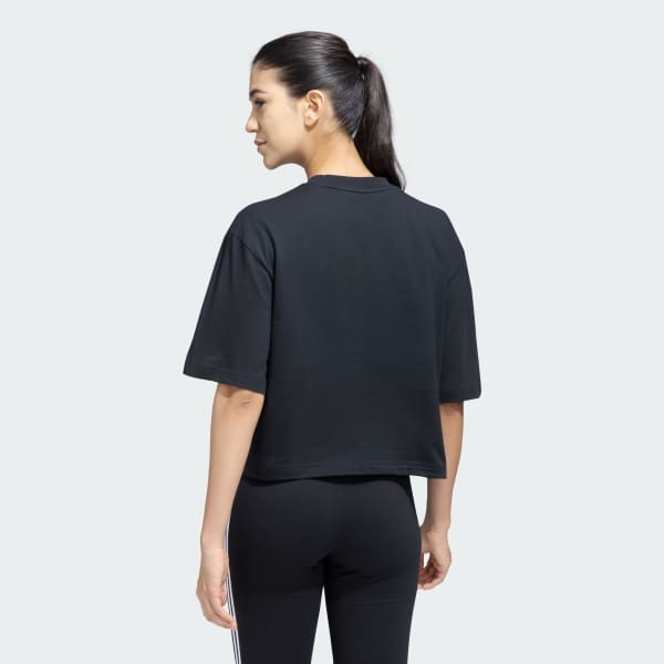 Black Bold Logo Single Jersey Boyfriend Tee